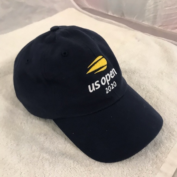 Quake City's "US Open 2020" Adjustable Navy Blue Tennis Tournament Ball Cap - Picture 5 of 15